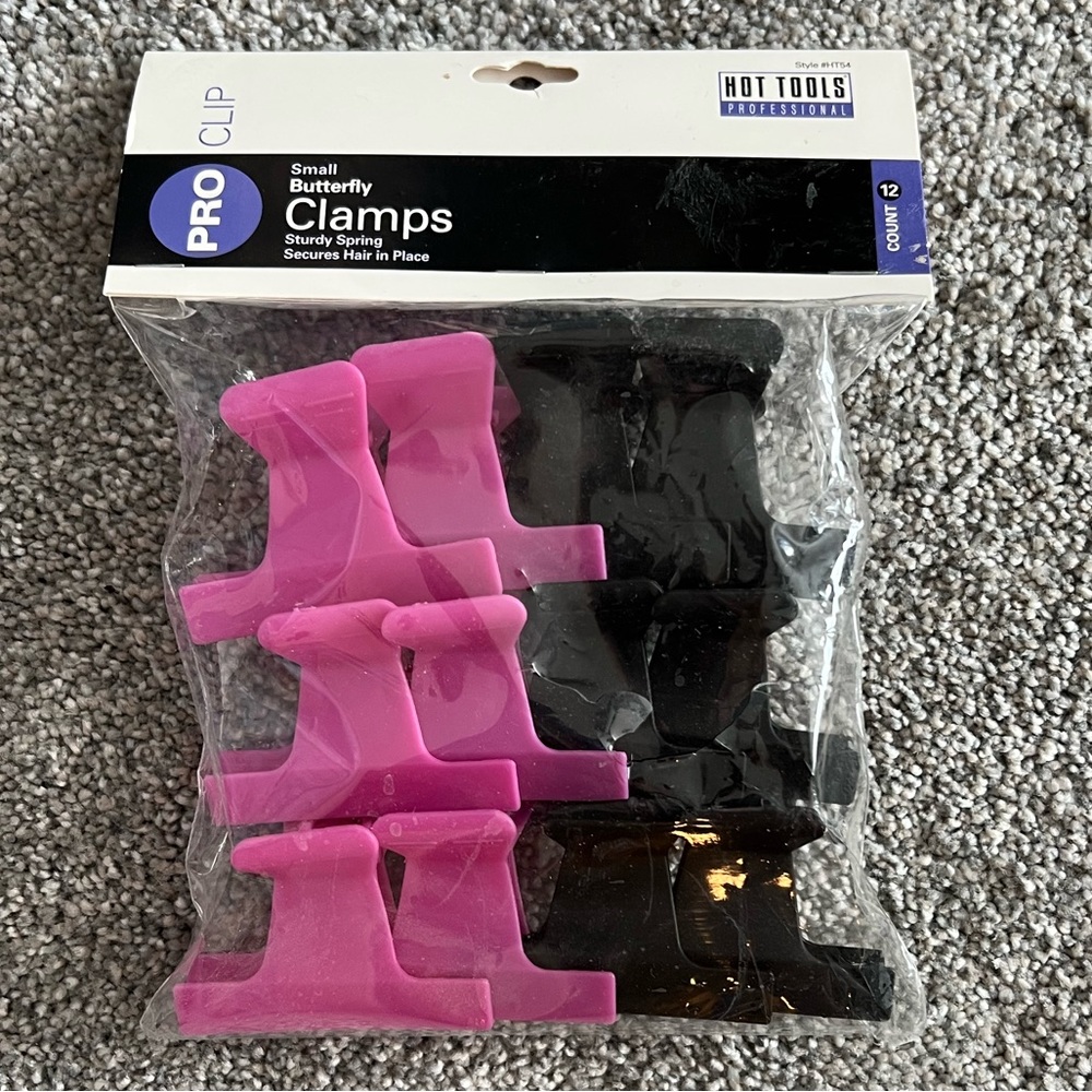 Hair butterfly clamps